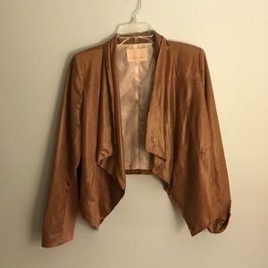 Tan leather jacket
